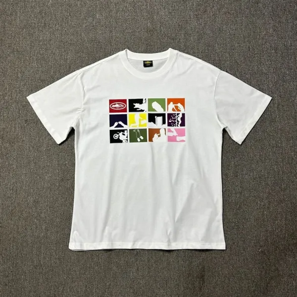 Design Graphic Flame Logo Black T-Shirt - 4