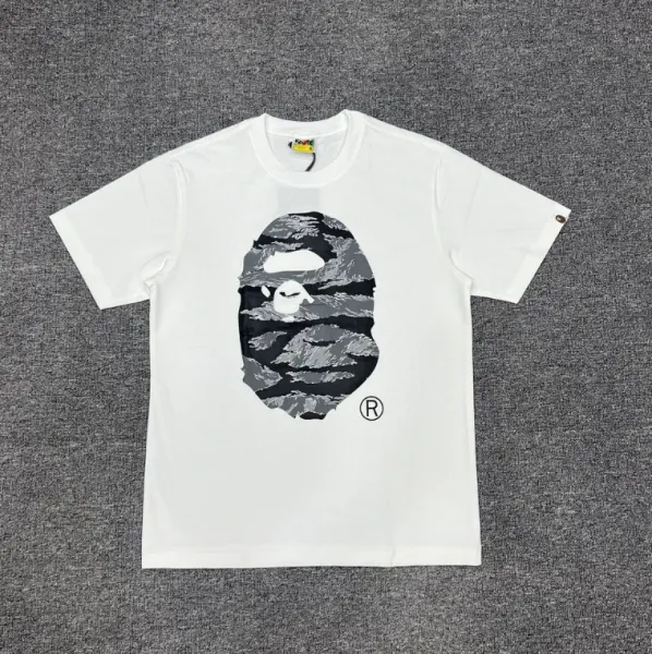 A Bathing Ape By Bathing Ape Brown Ape Head Black T-Shirt - 3