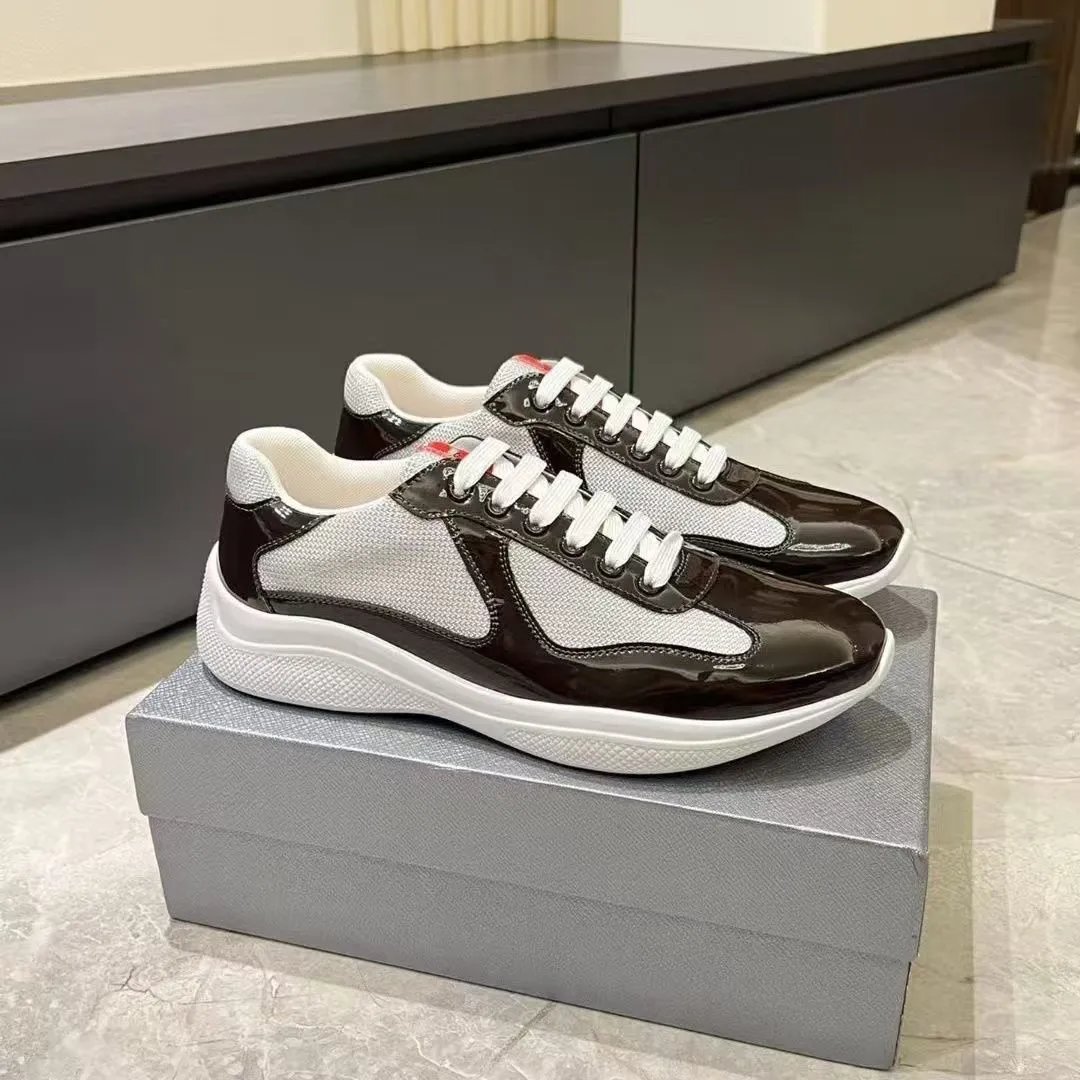 Prada Linea Rossa Runner White Gray Sneakers - 17