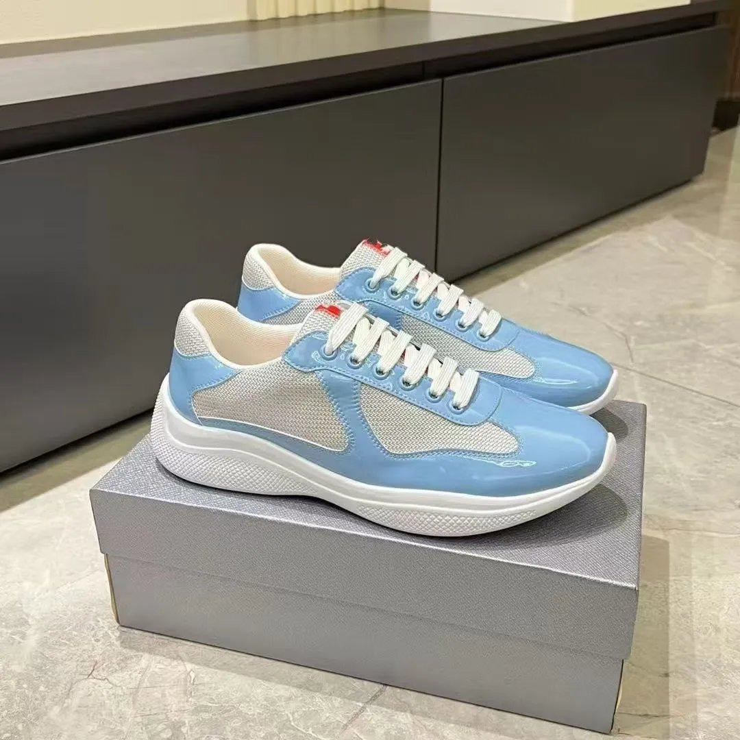 Prada Linea Rossa Runner White Gray Sneakers - 14
