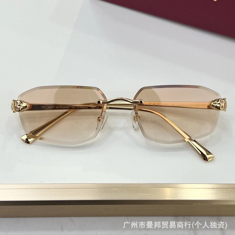 Cartier Panthère Rimless Blue Gradient Optical Glasses Eyewear - 17