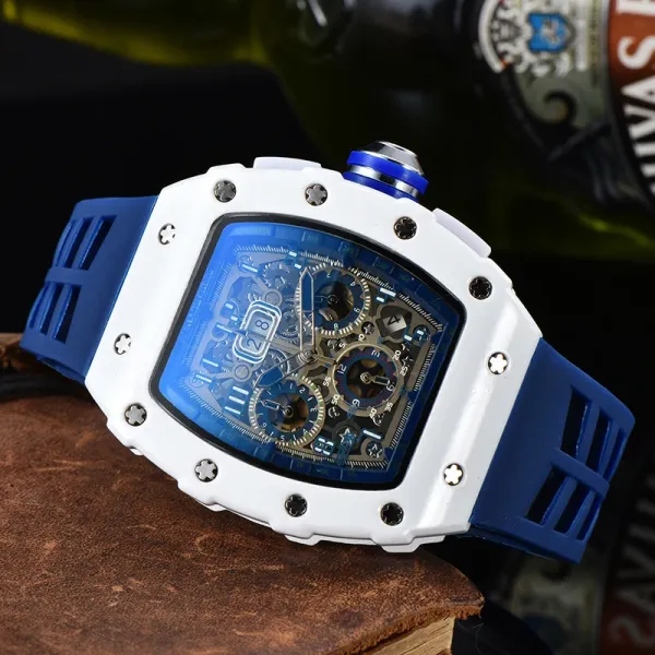 Richard Mille RM 011 White Ceramic Yellow Accents Chronograph Watch Watches - 4