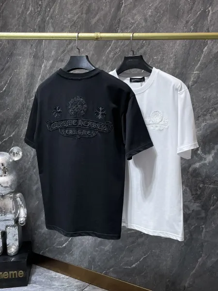 Chrome Hearts Embroidered Logo Black T-Shirt - 5