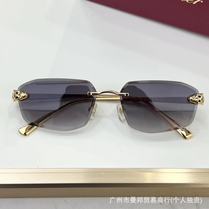 Cartier Panthère Rimless Blue Gradient Optical Glasses Eyewear - 19