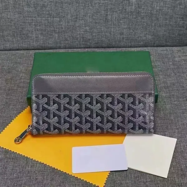 Goyard Saint Louis Long Wallet Gray Monogram Canvas - 1