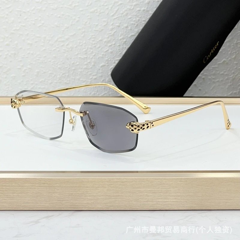 Cartier Panthère Rimless Blue Gradient Optical Glasses Eyewear - 16
