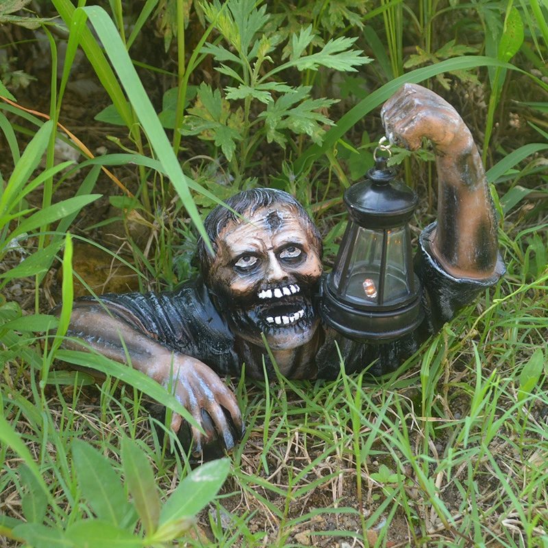 Design Horror Zombie Lantern Decoration Multicolor Figurine Accessories - 10