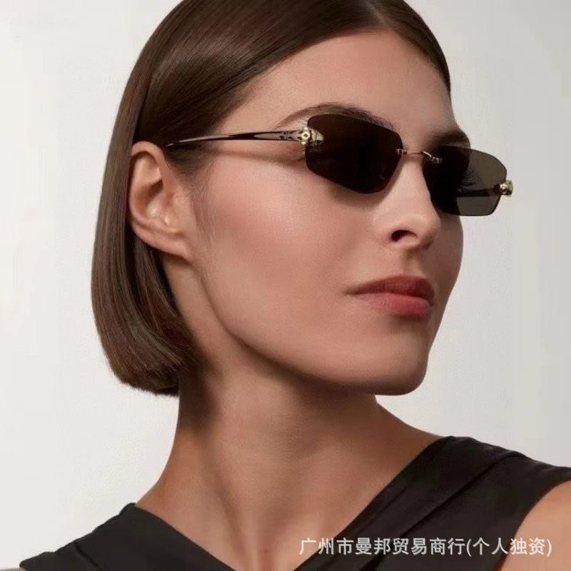 Cartier Panthère Rimless Blue Gradient Optical Glasses Eyewear - 6