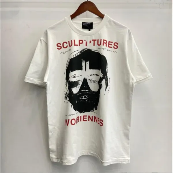 Design Sculptures Ivoriennes White Graphic T-Shirt T-Shirts - 1