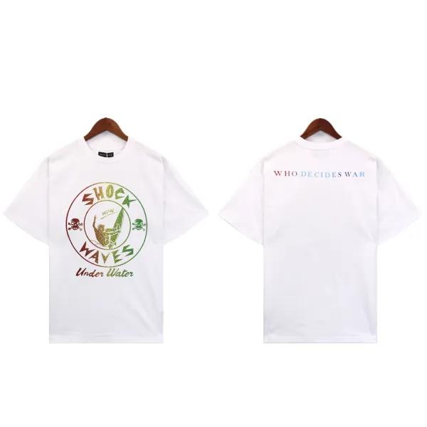 Design Shock Waves Under Water T-Shirt White - 1