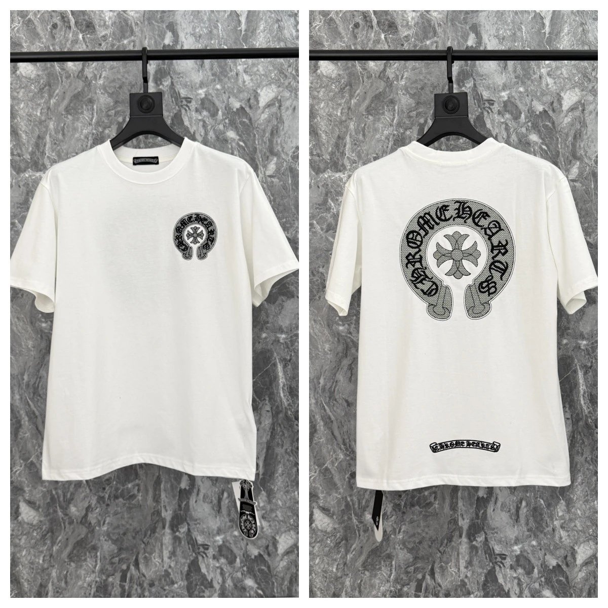 Chrome Hearts Floral Cross T-Shirt White - 7