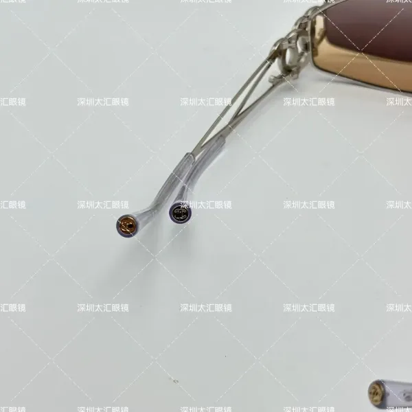 Chanel CC Logo Sunglasses Gradient Brown Silver Frame - 13