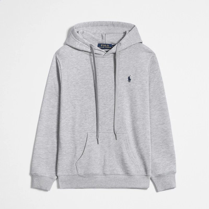 Hooded gray black label