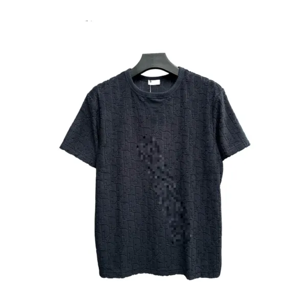 Dior Oblique Jacquard T-Shirt Black - 1