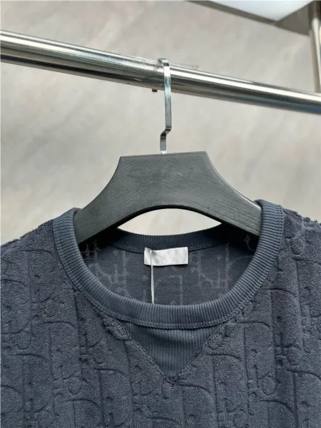 Dior Oblique Jacquard T-Shirt Black - 4