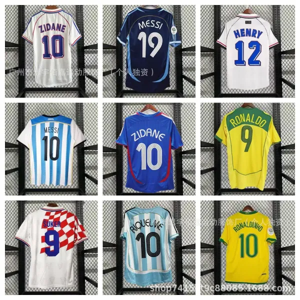 Design France National Team Zidane 10 Blue Retro Soccer Jersey - 2