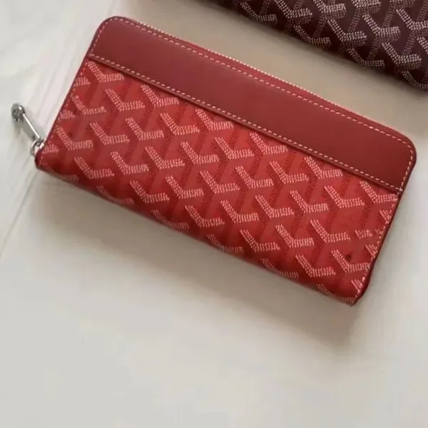 Goyard Saint Louis Long Wallet Red - 1