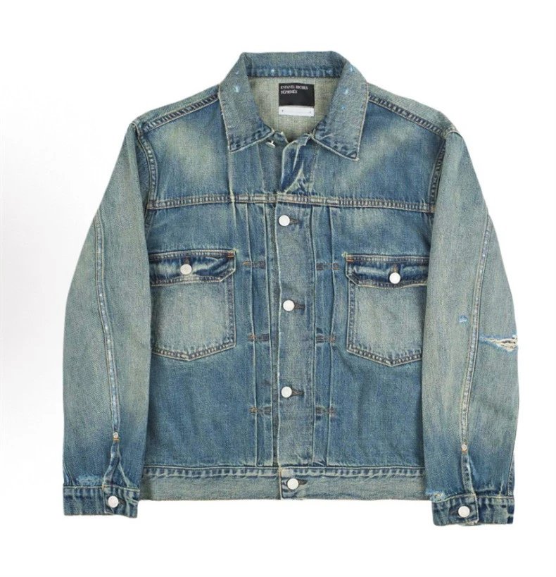 Design 2505 Washed Denim Jacket Multicolor - 5