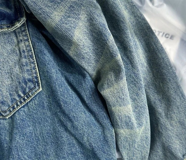 Design 2505 Washed Denim Jacket Multicolor - 7