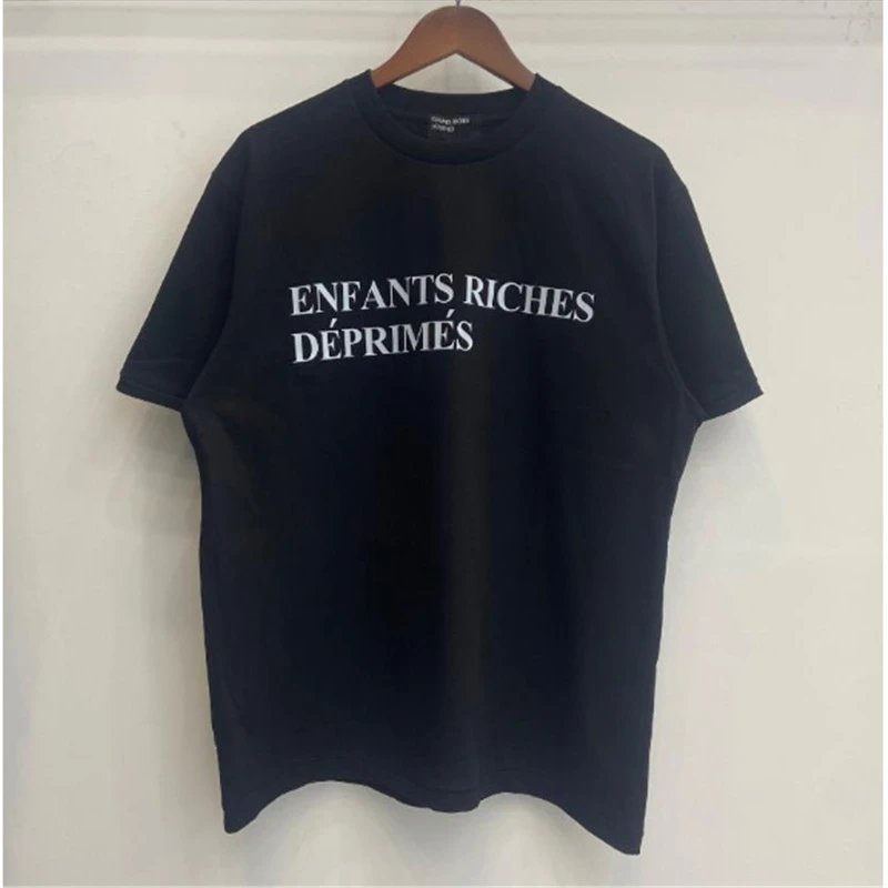 Enfants Riches Déprimés Logo Print Black T-Shirt