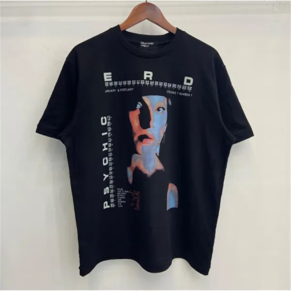 Design Psychic Erd Black Graphic T-Shirt - 1