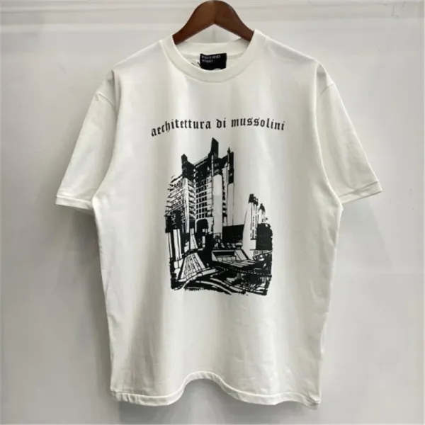 Design Architettura Di Mussolini Graphic T-Shirt White - 1