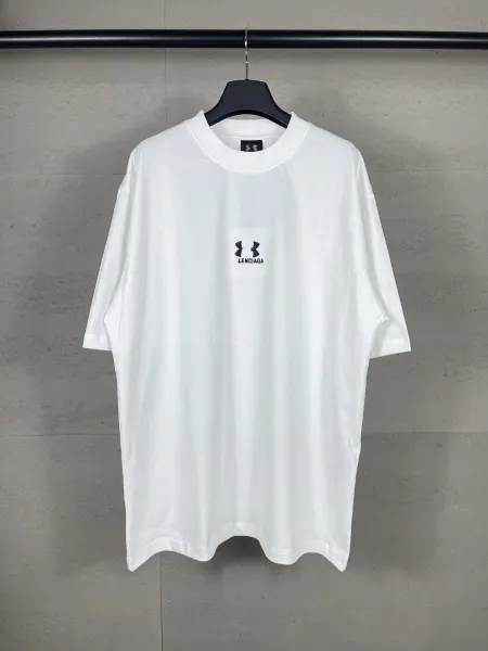 Under Armour x Balenciaga Logo Patch T-Shirt White - 1