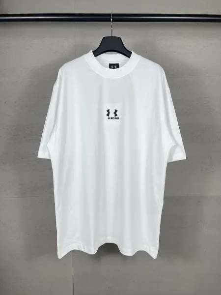 Under Armour x Balenciaga Logo Patch T-Shirt White - 8