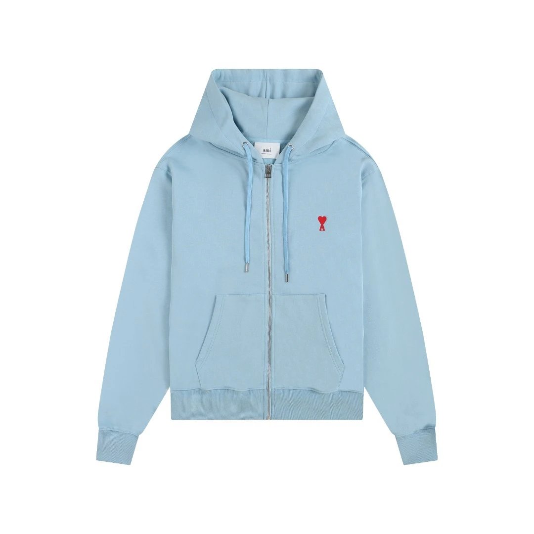 403 Grey Blue [Small Love Zipper cardigan]