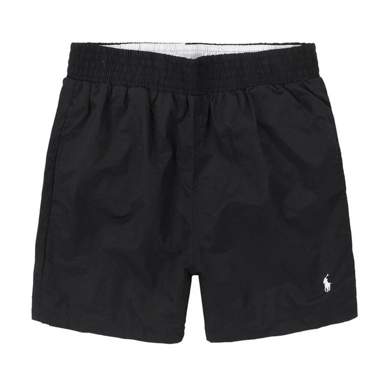 Summer men's casual straight tube beach running surfing foreign trade solid color plus size three point embroidered sports shorts