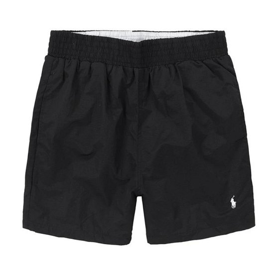 Summer men's casual straight tube beach running surfing foreign trade solid color plus size three point embroidered sports shorts