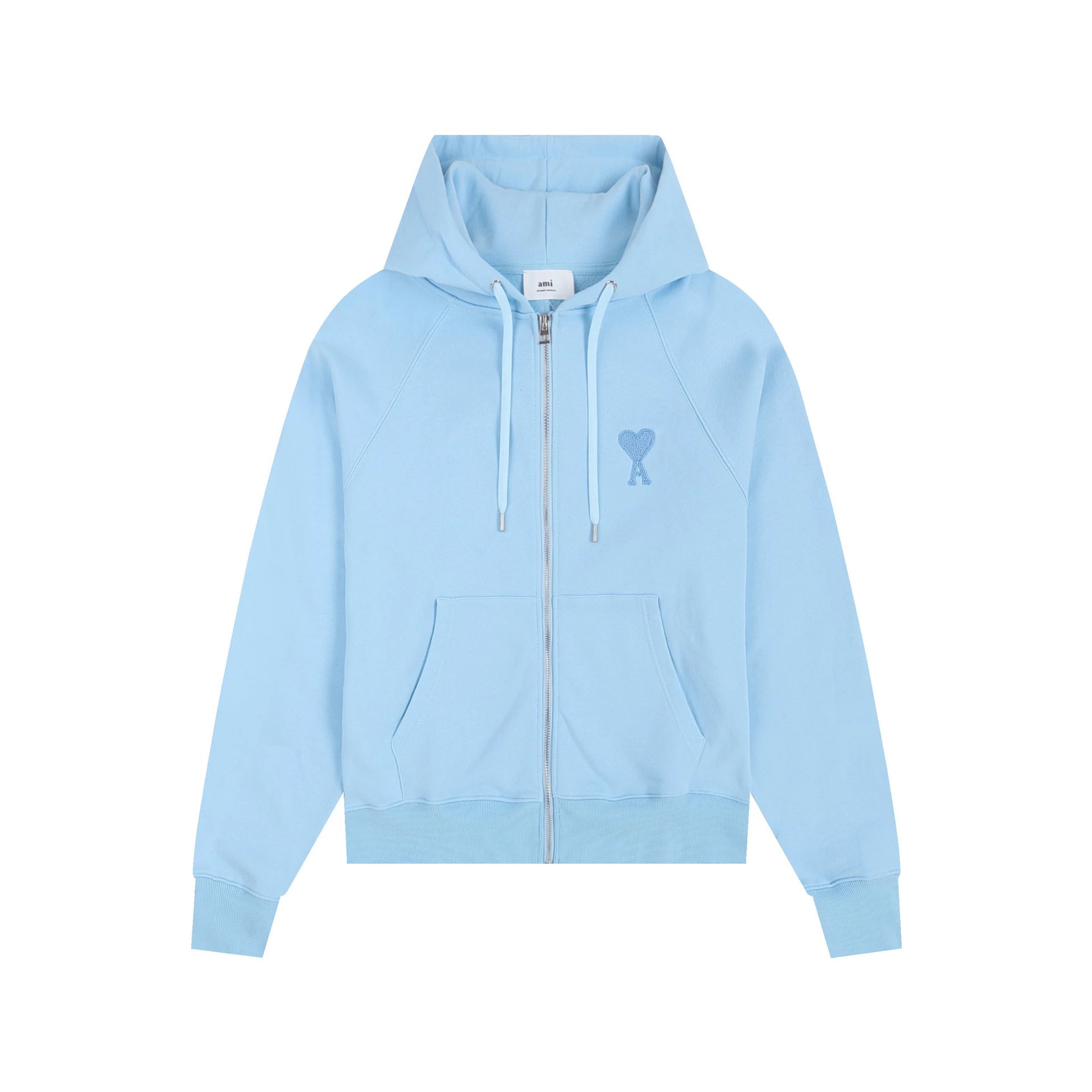 401 Light Blue [Zhongxin Zipper cardigan]
