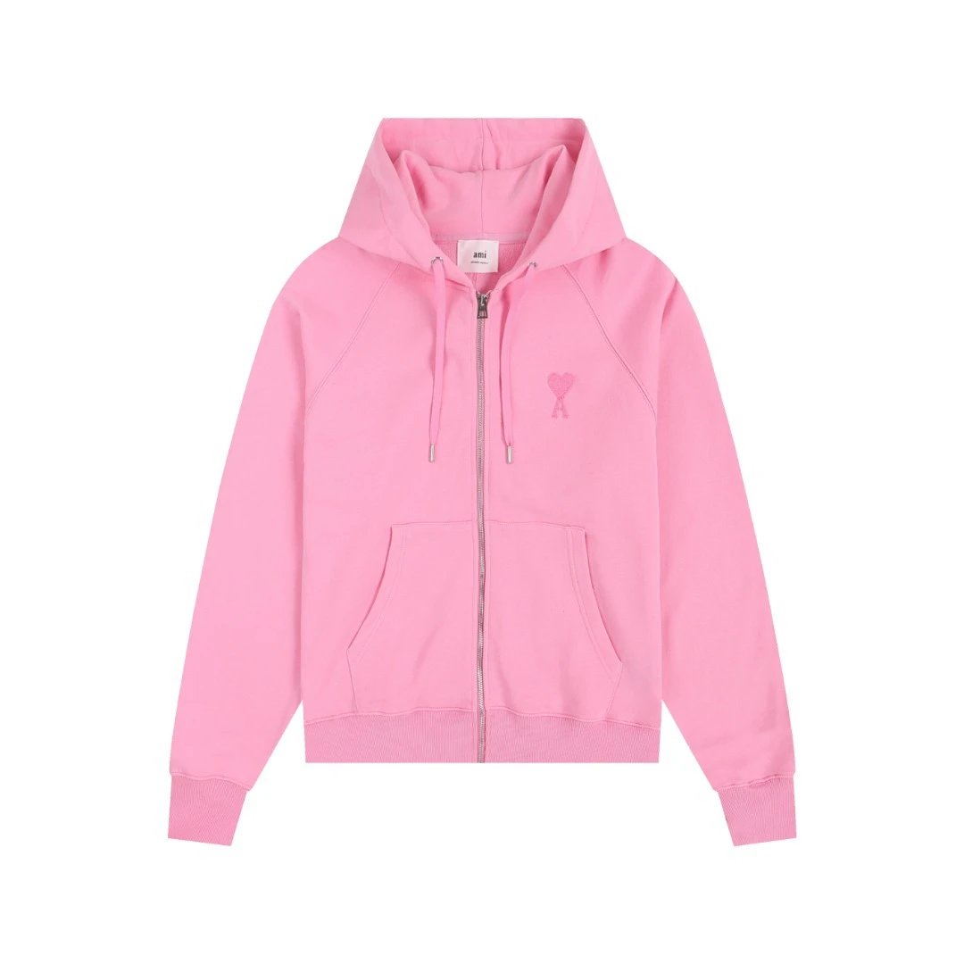 401 Light Pink [Mid Love Zipper cardigan]