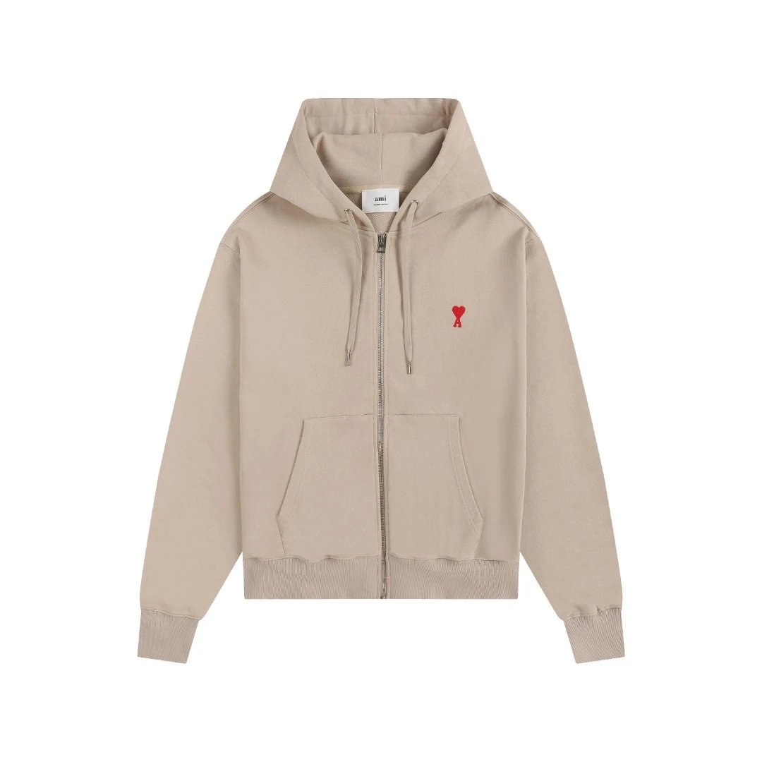 403 Khaki [Little Love Zipper cardigan]