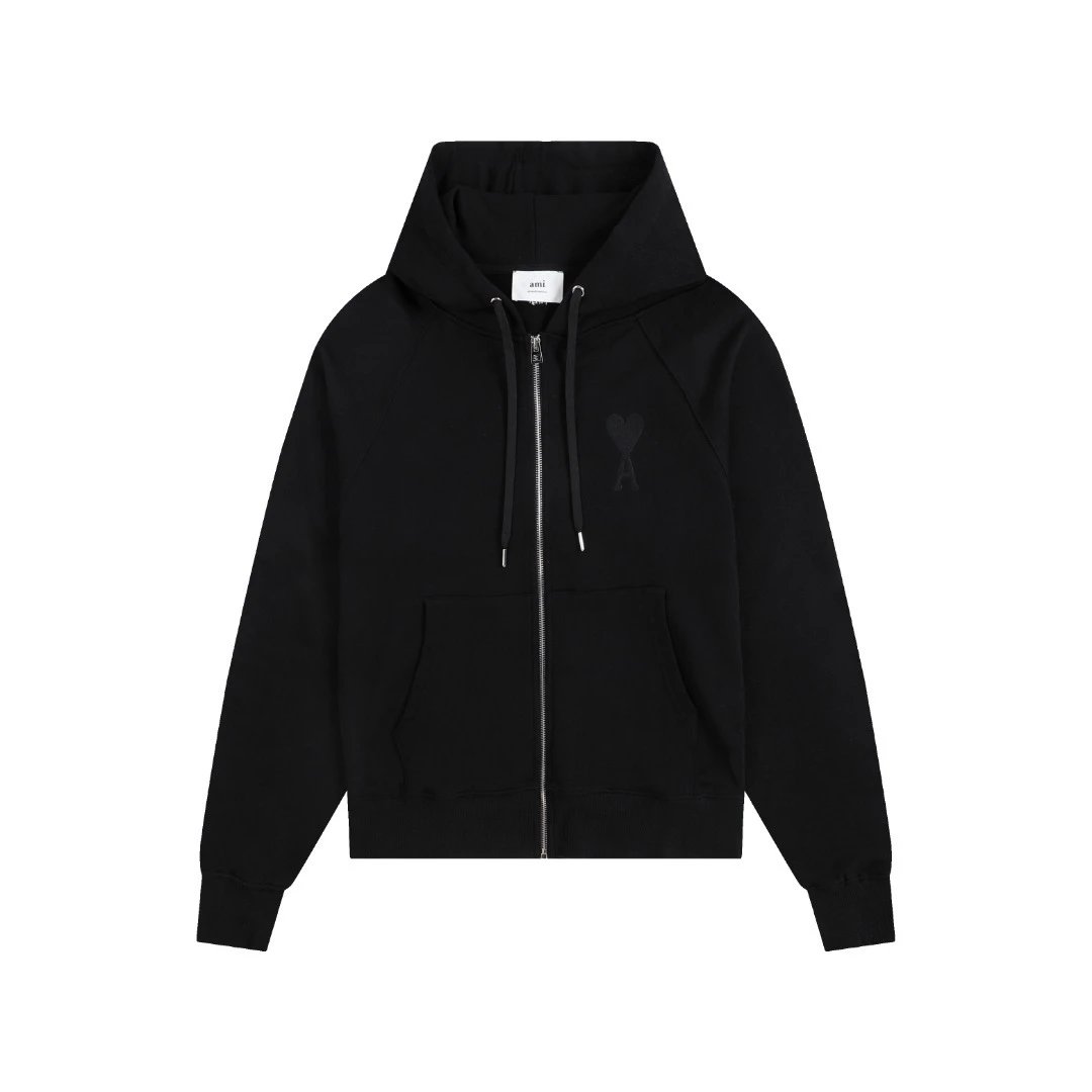 405 Black Zipper cardigan