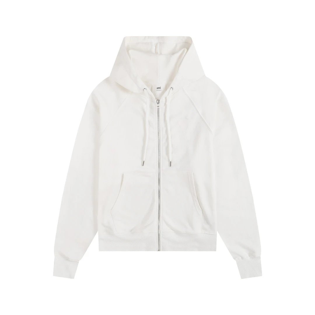 405 white zipper cardigan