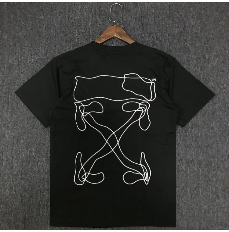 Black (Embroidered Lines)