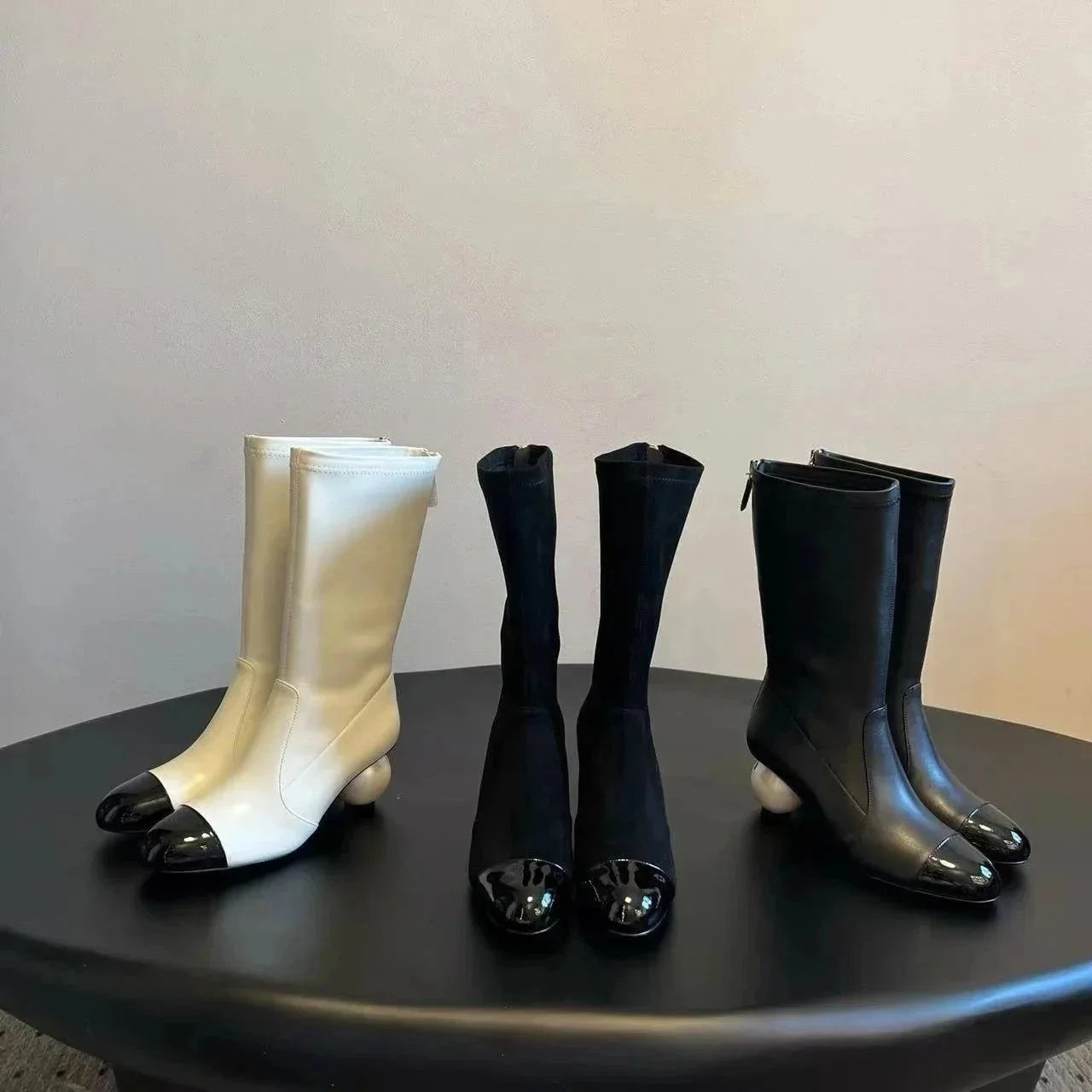 Chanel ball boot