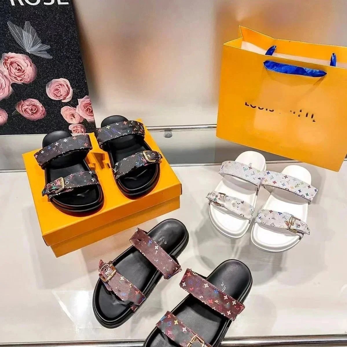 LV strap sandal
