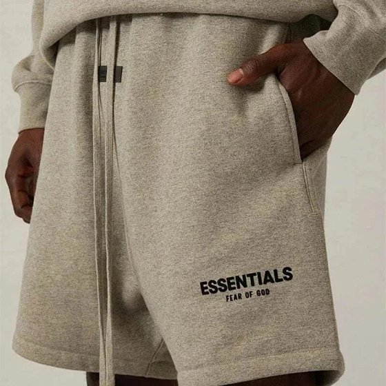 【Spring Must-Haves】Loose Black Flocked Print Drawstring Shorts