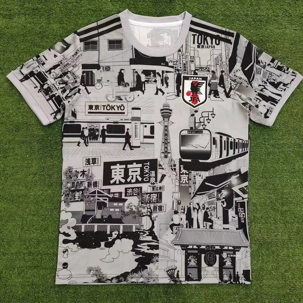 adidas x Japan 2024/25 Special Edition Manga Graphic Jersey White/Black