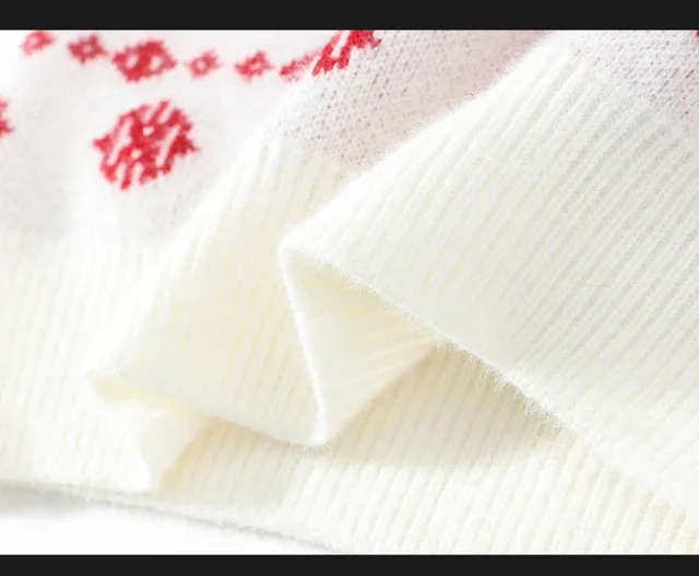 Unbranded Knitwear Crew Neck Christmas Reindeer Fair Isle Sweater product detail image 17