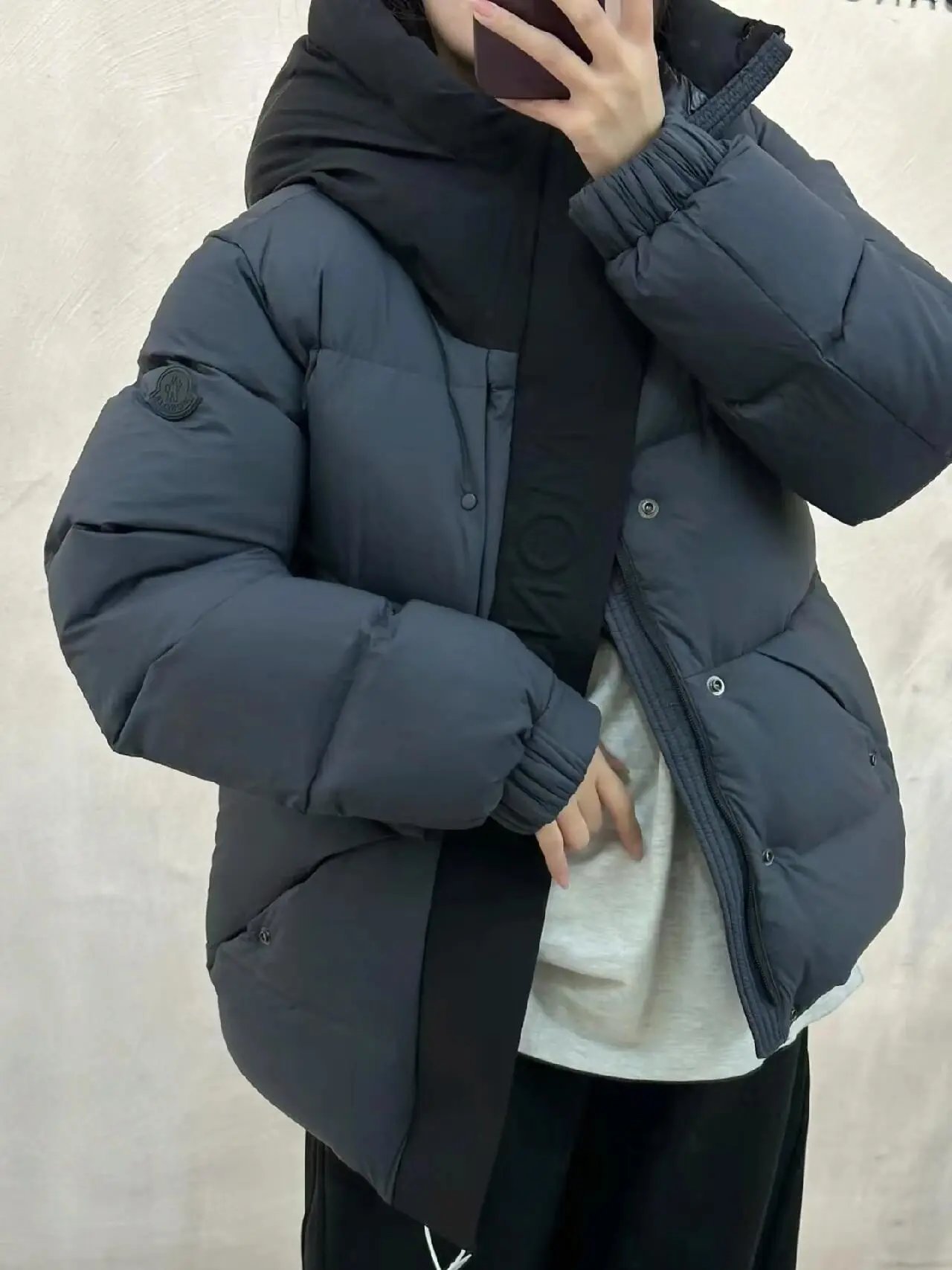 Saint Laurent Monogram-Embroidered Puffer Jacket Off-White - 21