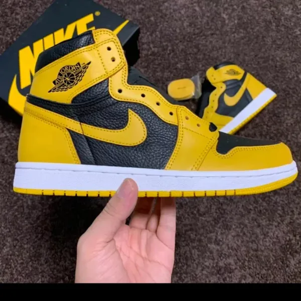 Air Jordan 1 High OG Yellow Toe Sneakers - 1