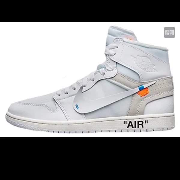 Nike x Off-White Air Jordan 1 High 'Ghost' Sneakers - 1