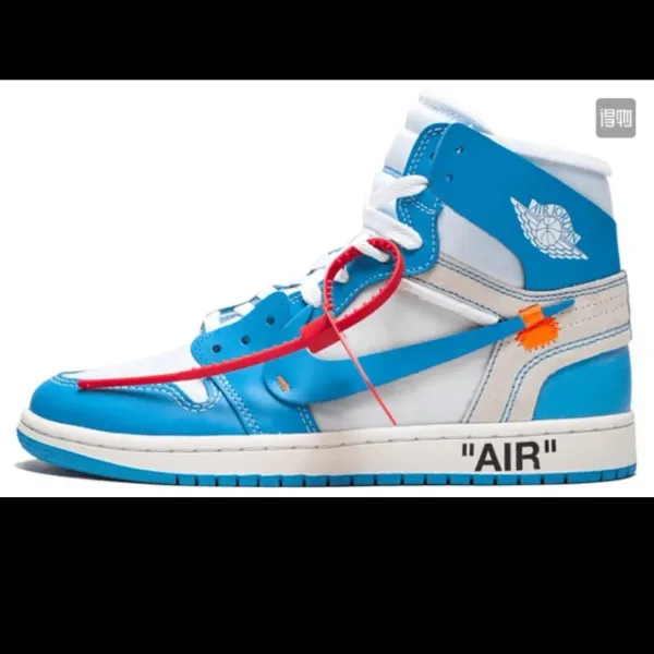 Off-White x Air Jordan 1 High 'University Blue' Sneakers - 1