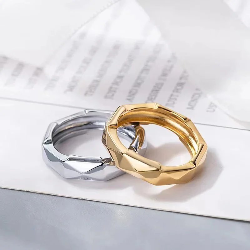【Guc】Ring 1:1 New Style Couple Rings Simple Fashion Trendy Versatile US Size 5-10