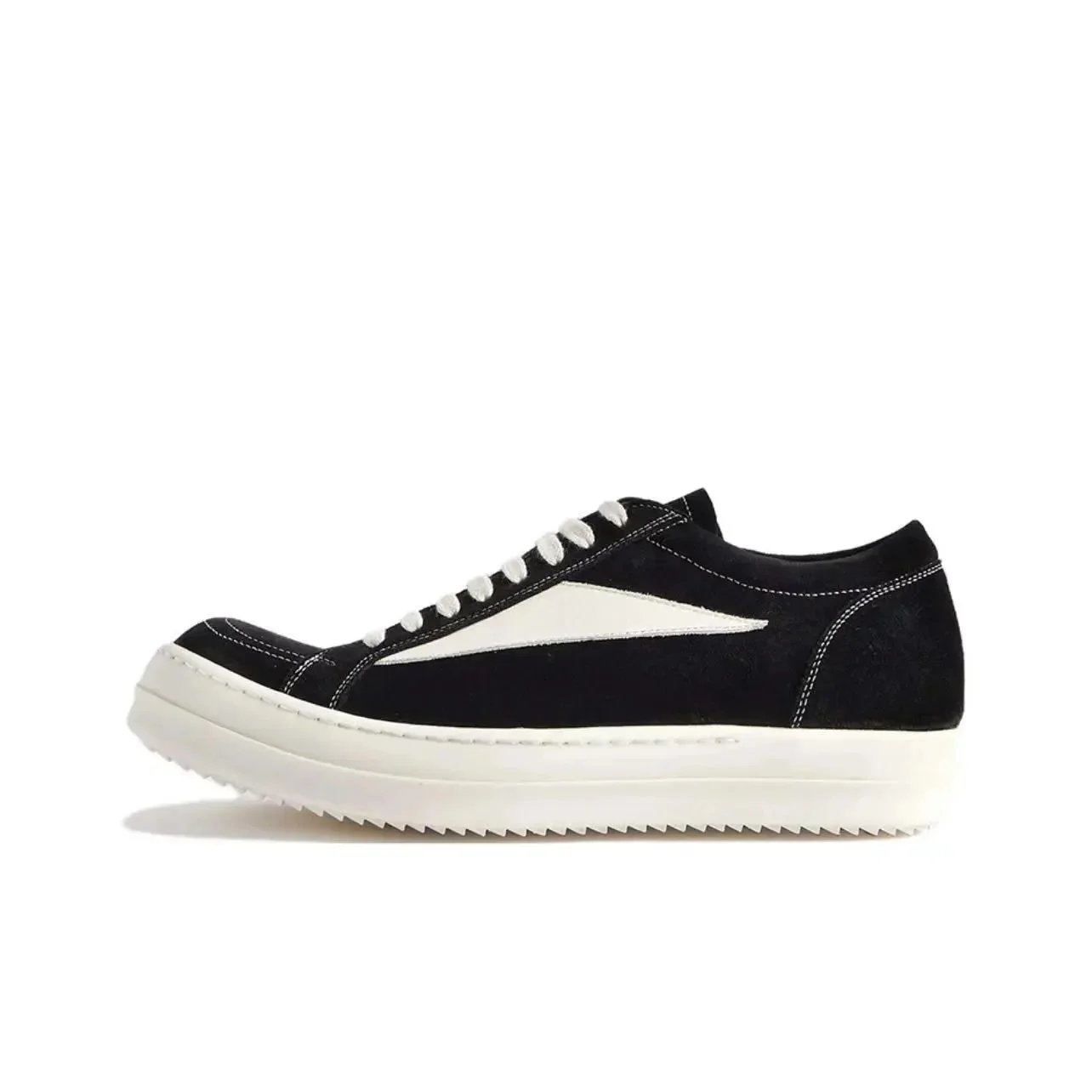 Black suede