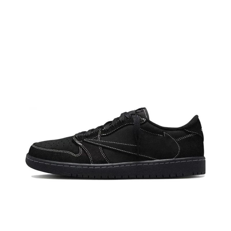 Putian shoes, authentic OG AJ1 low-top with the H‑Nite pattern, Hiroshi Fujiwara TS collaboration, Lightning design, unisex casual sneakers, athletic footwear. - 722069