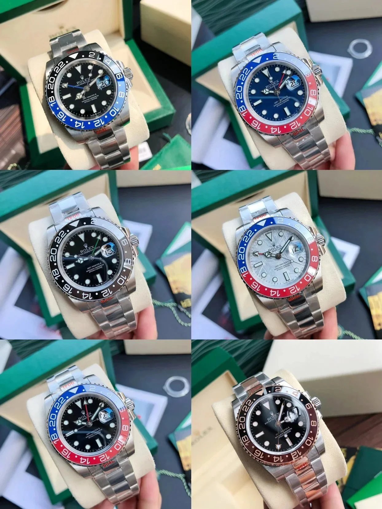 【  Ro*lex Factory Direct Sale 】 Ro*lex  *GMT model, high-quality watch + Original packaging box Display